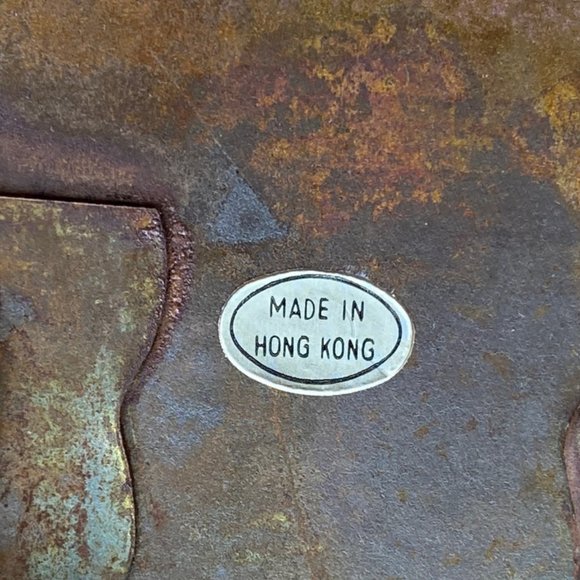 Vintage Mid Century Copper Metal Brutalist Style Wall Hanging Sailboats Bridge - Picture 6 of 16